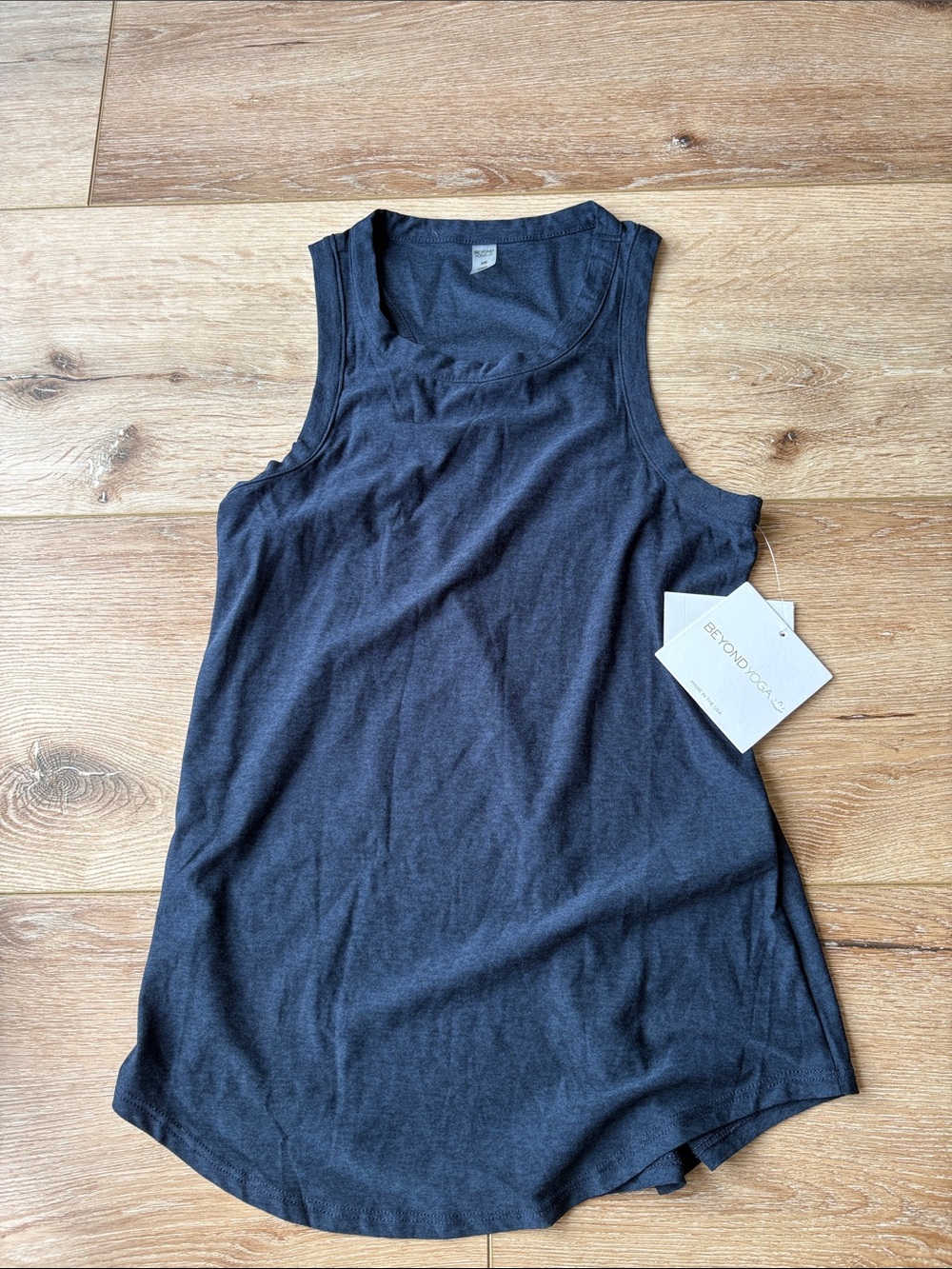 Beyond Yoga Charcoal Gray Scoop Neck Tank